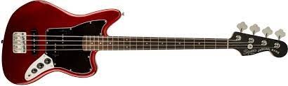 Squier Jaguar Bass Red – The Sheffield Music Store