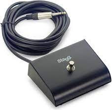 Stagg SSWB1 Pro-Series Switch Box with 1 Button and 5m Cable - Black