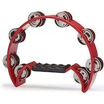 Stagg-A-Star Tab-2 Half Moon Tambourine - Red