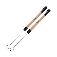 Stagg Retractable Wire Brushes - Wooden Handle SBRU2-WM