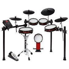 Alesis Crimson Mesh Kit | 8-Piece Electronic Drum Kit with Mesh Heads