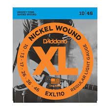 DAddario EXL110 Nickel Wound Electric Guitar Strings, Regular Light, 10-46