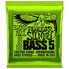 Ernie Ball 2836 5-String Regular Slinky Nickel Wound Bass Set, .045 - .130