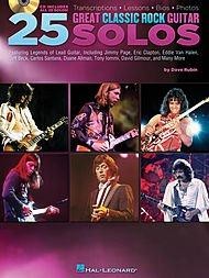 Hal Leonard 25 Great Classic Rock Guitar Solos-TAB (Book and CD)
