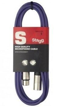 Stagg 6m PURPLE XLR - XLR Signal / Microphone Mic Cable