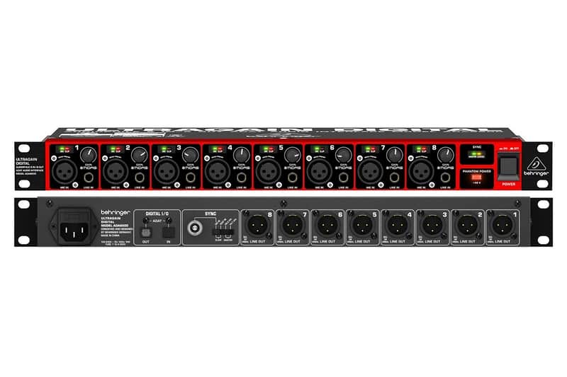 Behringer ADA8200 8-Channel Mic Preamp with AD/DA Converter