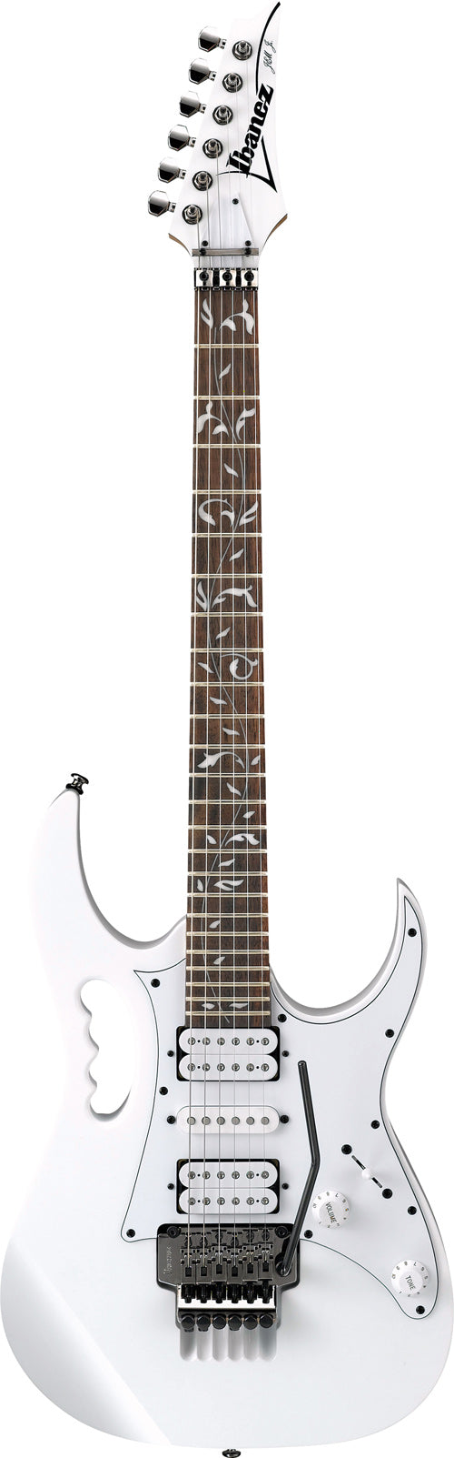 Ibanez JEMJR-WH Steve Vai Signature Electric Guitar, White