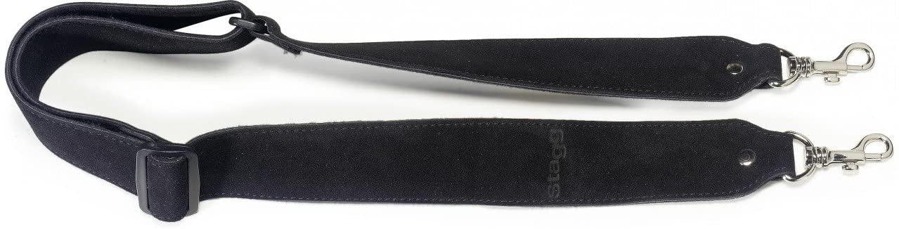 Stagg SDS-BANJO BLK Suede Banjo Strap, Black