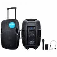KAM 15" 1000W PORTABLE ACTIVE PA SPEAKER WITH BLUETOOTH