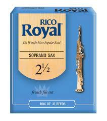 Rico Royal 2.5 Strength Reeds for Soprano Sax