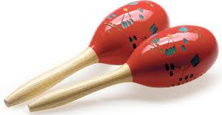Stagg MRW-29 Pair of wooden Oval Maracas - Red