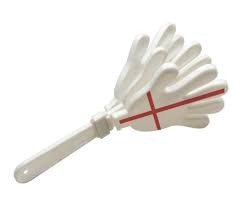 Stagg GGH-ENG Go-Go Hand en plastique White with cross