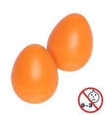 Stagg EGG-2 OR Pair of plastic Egg Shakers - Orange