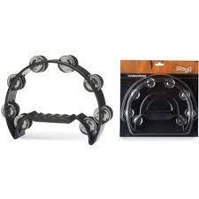 Stagg Cutaway 16 Jingle Tambourine - Black
