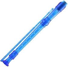 Stagg Plastic Recorder - Clear Blue
