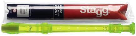 Stagg Plastic Recorder - Clear Green