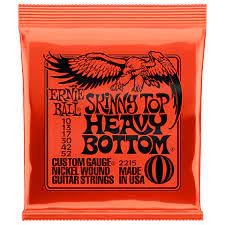 Ernie Ball 2215 Skinny Top/Heavy Bottom Nickel Wound Set, .010 - .052