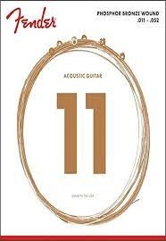 Fender 11 Acoustic Guitar Strings - Phosphor Bronze Wound .011 - .052