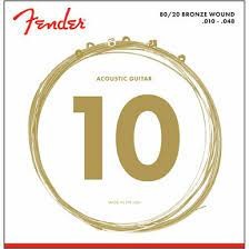 Fender 10 80/20 Bronze Wound Acoustic Guitar Strings .010 - .048