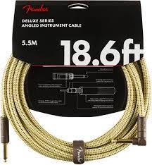Fender 18.6ft Deluxe Series Angled Instrument Cable