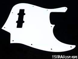 Pickguard Bass Guitar J - White