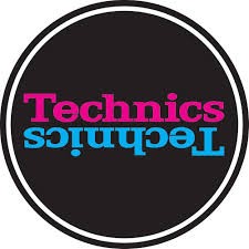 Technics Magma Slipmat - Black/Pink/Blue