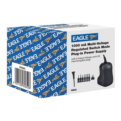 Eagle 1000mA Multi-Voltage Plug-In Power Supply