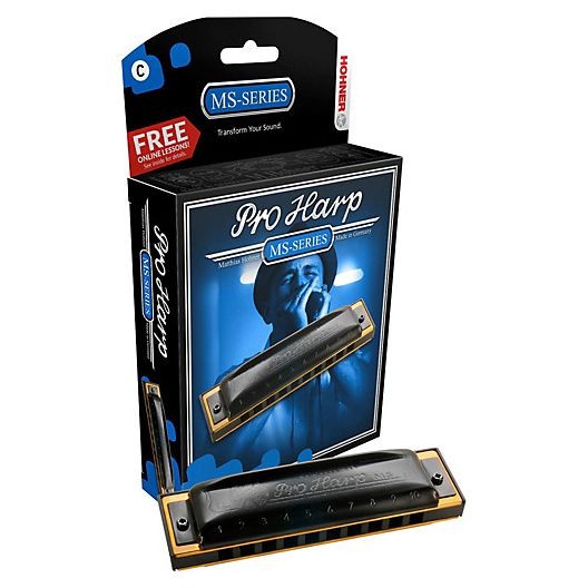 Hohner MS Series Pro Harp Harmonica - A