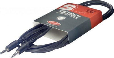 Stagg 10ft. Deluxe Audio Cable - Stereo Mini Phone Plug / Stereo Mini Phone Plug