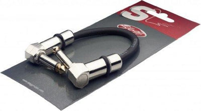 Stagg 4 Inch Mono Patch Cable with Metal Connectors - L Phone Plug / L Phone Plug