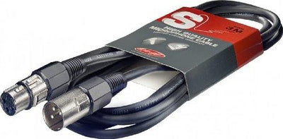 Stagg 3m High Quality XLR to XLR Plug Microphone Cable