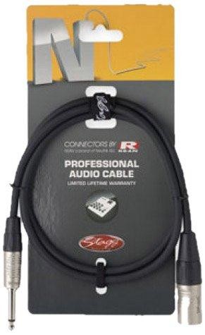 Stagg 10ft. N series audio cable - mono phone plug/XLR M
