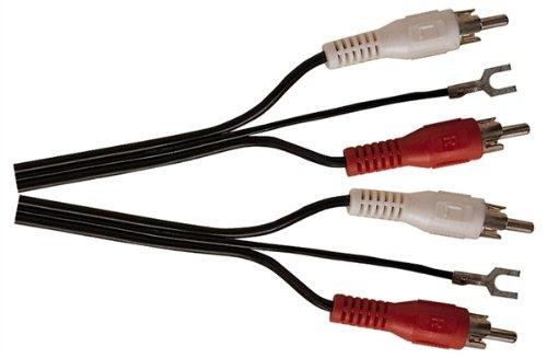 Soundlab 2x Phono Plug + Earth Lead, 1.2m