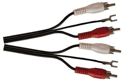 Soundlab 2x Phono Plug + Earth Lead, 1.2m