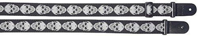 WOVEN NYLON STRAP SKULL WHITE