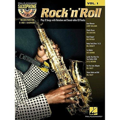 Hal Leonard Rock N Roll - Saxophone Play-Along Vol. 1 Book/CD