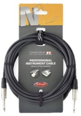 Stagg 10ft. N-series phone-plug/phone-plug, professional instrument cable
