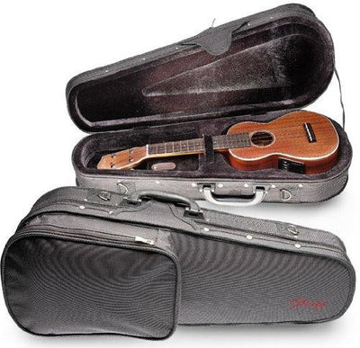 Stagg HGB2UK-C Basic Concert Ukulele Soft Case with Adjustable Shoulder Strap - Black