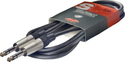 Stagg 10ft. Deluxe Audio Cable - Stereo Phone Plug / Stereo Phone Plug