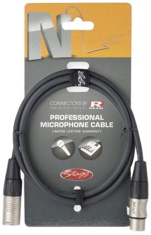 Stagg 3ft. N series professional mic cable - XLR m. / XLR f.