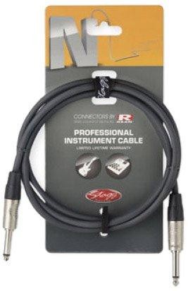 Stagg 5ft. N-series phone-plug/phone-plug, professional instrument cable