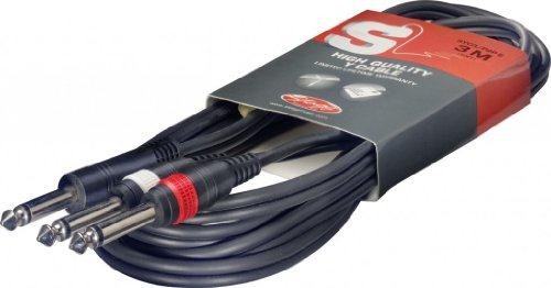 Stagg 10ft. Y Cable - Phone Plug / 2 x Phone Plug