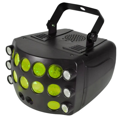 QTX Butterfly Effect : 3-in-1 LED & Laser Effect Light