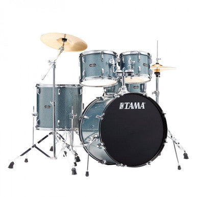Tama Stagestar 22" 5pc Kit with Hardware w/ Zildjian ZP1418 Sea Blue Mist ST52H5Z-SEM
