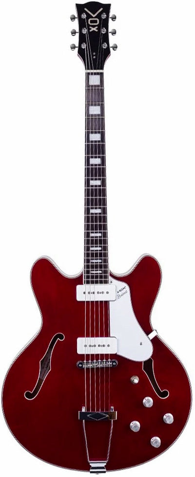 Vox Bobcat V90 Cherry Red Hollow Body Electric Guitar